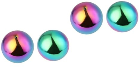 TOYANDONA 2 Series Bolas Inoxidable Pulidas Espejo para Decoración De Esferas Huecas Reflectantes para Interiores Y Exteriores Efecto Y Brillo 2 Piezas*2