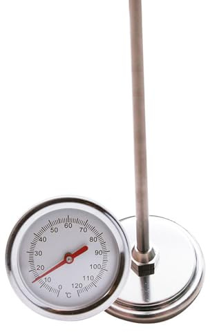 Thermomètre numérique de sol - 50 cm - Sonde de température du sol pour compost - 110 g - Thermomètre d'extérieur pour le jardinage