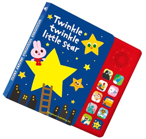 Lettore di melodie per bambini, pagine di musica educativa, libro di fiabe del ritmo inglese, libro di apprendimento parlante con funzione di canzoni incorporate | Formazione cognitiva per bambini
