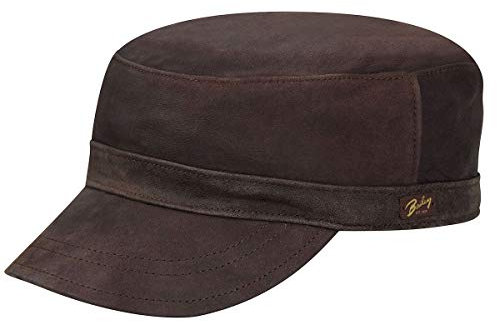 Bailey 1922 Falconer Army Cap Armycap Herren - mit Schirm, Futter Winter Herbst-Winter - S (54-55 cm) braun