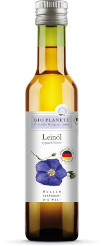 Bio Planete Leinöl nativ typisch bitter aus deutscher Herkunft (6 x 0,25 l)