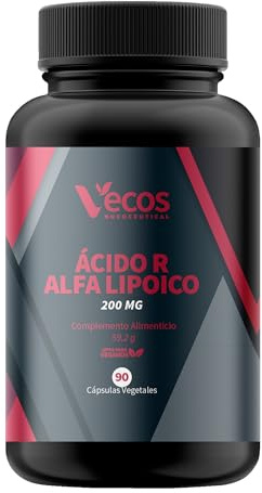 Ácido R alfa lipóico Vecos para ayudar a regular los niveles de azúcar en sangre y a disminuir la resistencia a la insulina – Propiedades antioxidantes