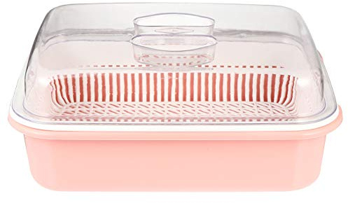 TOYANDONA Bottle Bottle Drying Racks with Cover Plastic Bottle Storage Box Dinnerware Organizer Cutlery Utensil Tableware for Countertop Bottles