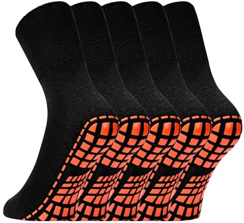NOVAYARD 5 Paar Stoppersocken Yoga Anti Rutsch Socken Sticky Griff Socken Krankenhaus Pilates Rutschfeste Socken Damen Herren