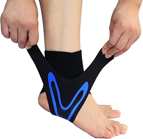 Tobillera deportiva, tobillera de soporte ajustable, soporte para tobillo deportivo elástico, soporte para tobillo deportivo, banda de pie transpirable ajustable para hombre y mujer, para hacer