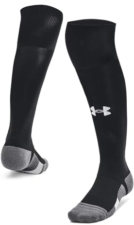 Under Armour Unisex-Adult Magnetico Over the Calf Socks 1 Pack, (001) Black/Pitch Gray/White, Large