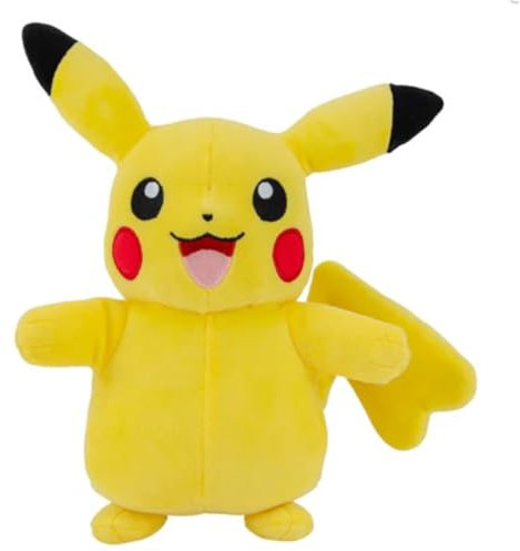 Pokémon PKW3373-20cm Plüsch - weibliches Pikachu, offizielles Plüsch