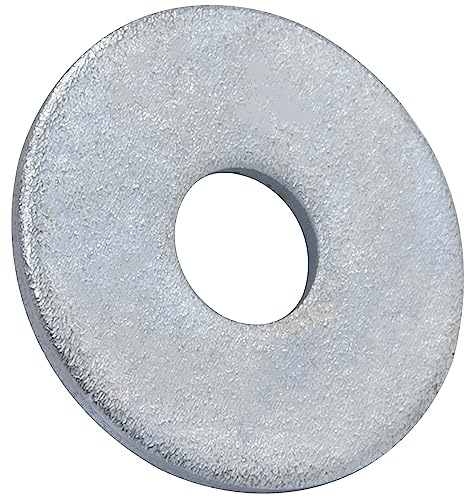 AERZETIX - Lot de 50 Rondelles Plates Larges M6 DIN 9021 - en Acier Zingué - pour Constructions en Bois Assemblage Boulonnerie Vis Écrou Serrage Étanchéité Fixation Mécanique