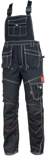 Luckyberg Herren Latzhose, Arbeitshose viel funktionale Taschen. Arbeitslatzhose Herren Größe: 44-62