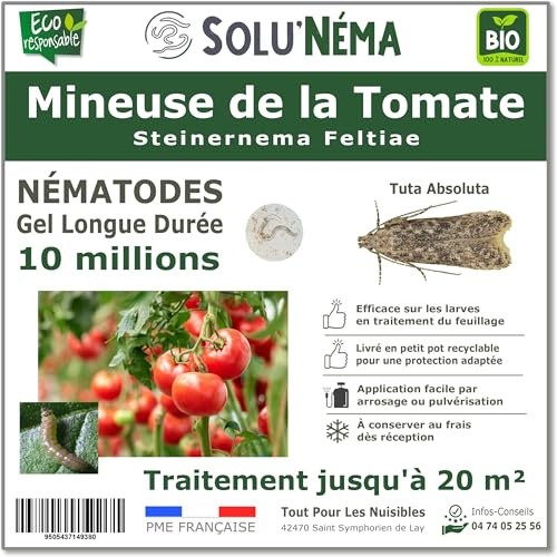 SOLUNEMA - Nématodes contre les mineuses de la tomate - 10 Millions Longue Durée