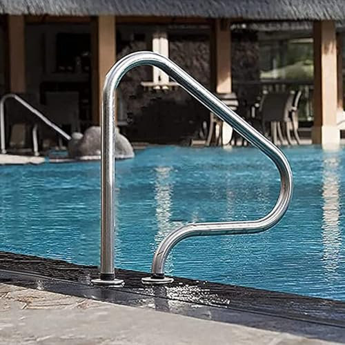 BZJPRFC Stainless Steel Swimming Pool Stair Handrail Ladder Step Handrail Pool Railing Fitted With Quick Install Support Plate And Perfect Handle Pool Railing (Size : 1pcs-1.5 mm)