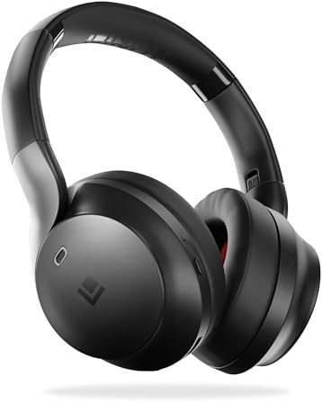 LINDY BNXe Wireless Active Noise Cancelling Headphones, Twin Mode Noise Reduction, 55 Hour Battery Life, Bluetooth 5.3, App Control, Hi-Res Sound, USB-C Superfast Charging, Sustainable Design