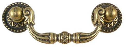 CETEOR Messing Schrank Schublade Griffe, 2 Stück Möbelbeschläge Antik Bronze Schubladenschrank Griff klassischer Typ