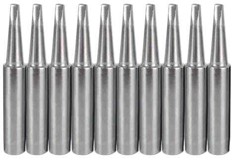 SeonFook 10 PCS 900M-T-2.4D Soldering Iron Tips Replacement Solder Tips Kit Compatible with Hakko, Radio Shack, Atten, Quick, Aoyue, Yihua, Vastar Soldering Station, Welding Equipment & Accessories
