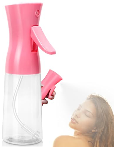 Fun Gift Spray Bottle For Hair,Continuous Water Mister for Hairstyling, Salons, Cleaning, Plants,Essential Oil Scents,Ultra Fine Mist Sprayer,6.8 OZ /200 ML-pink(Christmas Gifts)
