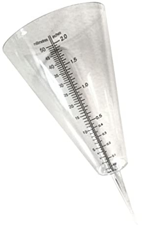 Kisangel Kegelförmiger Regenmesser aus Kunststoff für Garten mit Klarer Skala zur Regenmessung und Bewässerung Outdoor Regenmessbecher für Präzise Niederschlagsstatistik im Freien