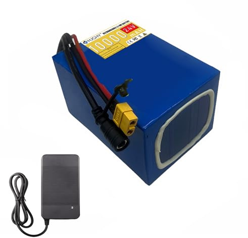 HJGHY Batería de Iones de Litio Recargable de 24 V, 7,5 Ah, 10 Ah, 12,5 Ah, 15 Ah, 20 Ah y 25 Ah para Tiras de Luces LED de Barco RC, cámara y Monitor de Audio.,24v 10ah