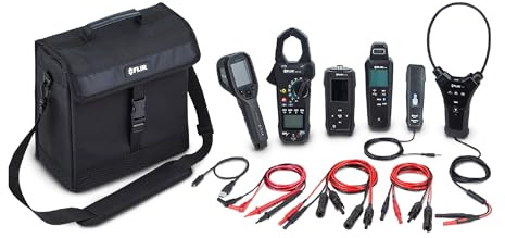 FLIR PV-KIT-2, Kit de dépannage solaire professionnel pour systèmes photovoltaïques - Livré avec pince ampèremétrique, thermomètre et irradiateur, testeur de panneaux et caméra thermique sport