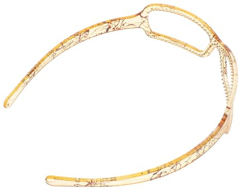 Healvian Bandeau Pour Lunettes De Soleil Femme En Plastique Léger, Serrage-tête Ajustable Élégant, Accessoire Cheveux Quotidien Pour Maquillage Et Plage, Taille, Couleur Marron Clair