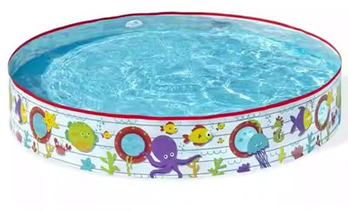 MZQMK Piscina De Baño Sin Instalación, Piscina No Inflable Piscina Infantil Al Aire Libre - Piscinas Familiares Redondas De Tierra para Patio, Jardín, Exterior, Patio(122cm/48in)