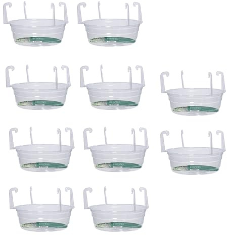 PURPLELILY Multipurpose Reusable Hanging Plant Drip Trays Water Catchers Suitable For Outdoor Indoor Use Drainage Solution Hanging Plant Drip Trays