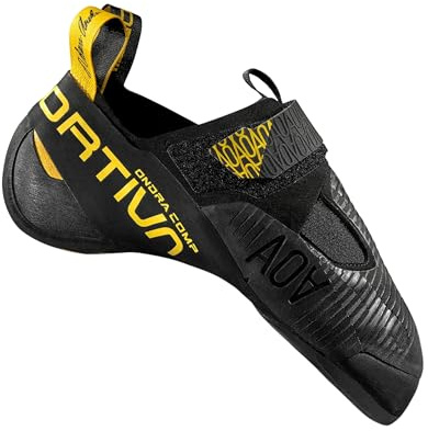 LA SPORTIVA Unisex Ondra Comp Scarpe da Arrampicata, Black-Yellow, 36