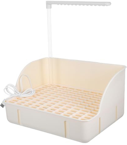 Homoyoyo Baño para Pájaros de Jardín con Ducha Automática y Sistema de Recirculación de Agua Bañera para Aves Pequeñas y Loros Piscina para Mascotas de Exterior con Bomba y Doble
