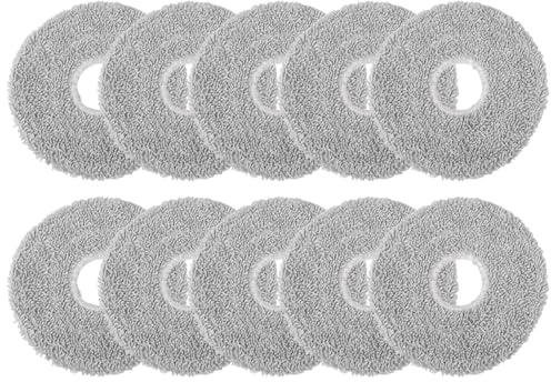 NiuLumea Almohadillas de microfibra para mopa Mova E30 y para aspiradora Ultra Robot, paños de limpieza lavables y reutilizables, para suelos laminados de azulejos de mármol, paquete de 4/10