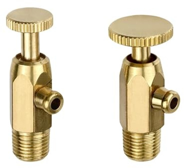 1PCS Brass Air Pressure Release Valve Water Valve Part Accessory To Old Cast Iron Radiator 12mm/16mm Nozzle Hand-tightening Type(16 thread)
