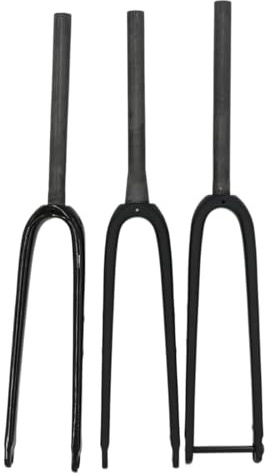 Generico Forcella Anteriore for Bici da Strada Full Carbon Gravel 700C UD, Freno A Disco con Supporti for Portapacchi/Gabbia for Ciclocross(QR Straight Gloss)