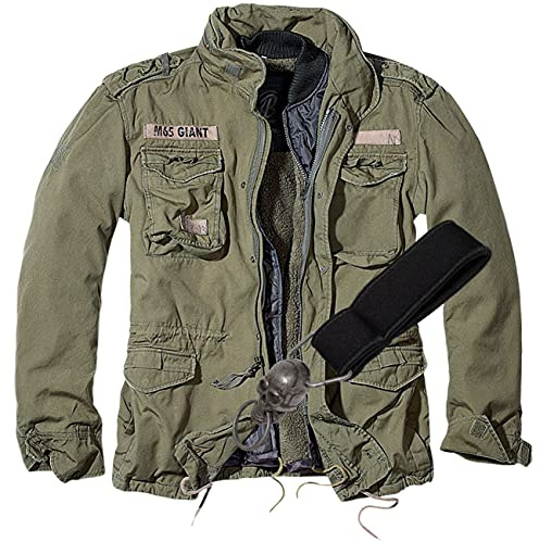 Spaß Kostet Armee Feldjacke Winterjacke mit rausnehmbaren Futter zur Frühlingsjacke M65 Army Tarnjacke Größe S - 7XL
