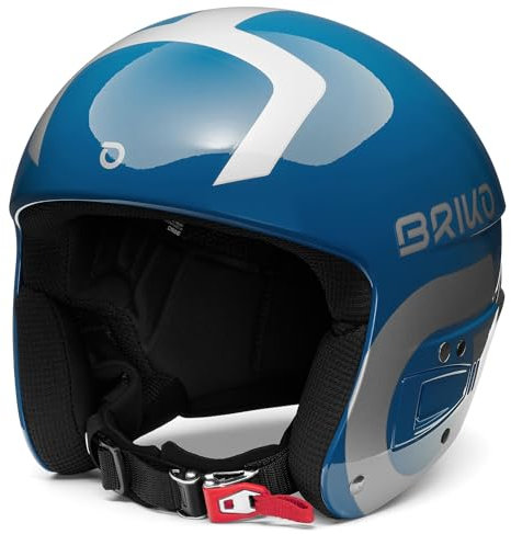 Briko (ZIOIO) Vulcano FIS 6.8, Helmet Unisex Erwachsene, Shiny Blue-Silber, 54