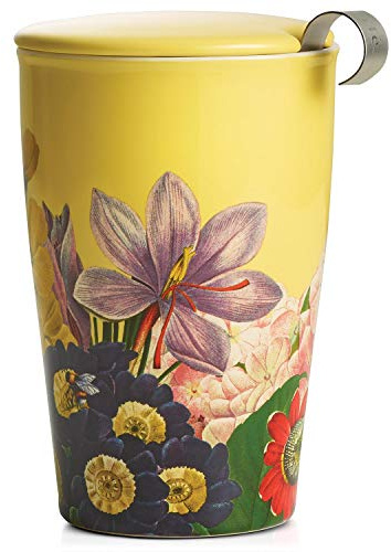 Tea Forte Kati Cup Soleil Tee-Ei aus Keramik mit Teesieb und Deckel für losen Tee
