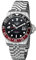 Elysee Herrenuhr GMT PRO. 40 mm 20 ATM Herren zweite Zeitzone, Verschraubte Krone, Leuchtzeiger, Datumsanzeige schwarz rot 80590, 80591, 80592, 80593, 80594, 80598, 80599, 80600, 80615