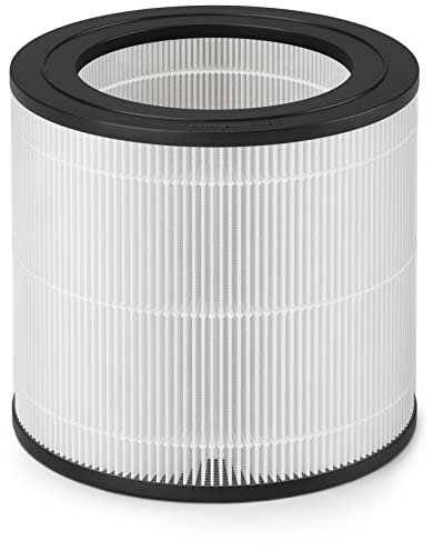 Philips Filtre de remplacement d'origine pour purificateur d'air AC0650 et AC0651/10, NanoProtect HEPA, 12 mois, indicateur à vie, noir/blanc (FY0611/30)