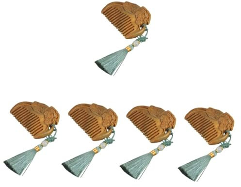 FOMIYES 5stücke Wood Brush Mit Dangle Tassel Entwirrungsbürste Hochwertigem Für Und Mädchen Elegant Tragbar Für Haartypen Oder Trocken