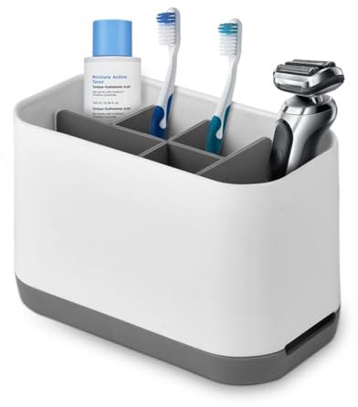 Flintronic Porte Brosse à Dents, Porte-Brosse à Dents électrique, Amovible Support Brosse a Dent avec 6 Compartiments pour Brosse à Dents, Organisateur de Salle de Bain, pour la Famille Salle de Bain