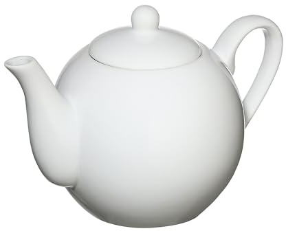 Cilio Porzellankanne, Weiß, 750 ml, Teekanne