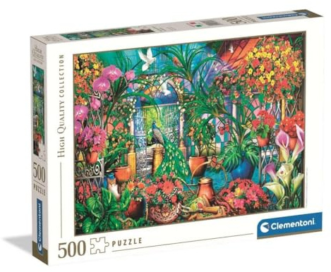 Clementoni Puzzle HQ Collection - The Greenhouse Caretakers - 500 Teile | Puzzle für Erwachsene 14 - 99 Jahre, Geschenk für Mann und Frau, Made in Italy, 35573