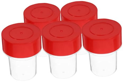 HOMSFOU 5stücke Stempelset Mit Kunststoff-stempelhaltern Runde Stempel-aufbewahrungsbox Mit Transparentem Behälter Für Büro Schule Und Geschäftszwecke