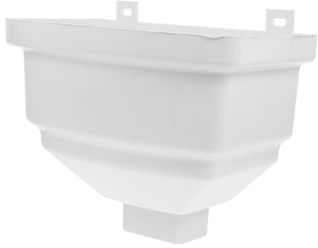 HEATSHAKING Collecteur D'eau de Pluie en Pvc Carré et Incurvé, Filtre Décoratif et Étanche pour Gouttière, pour Récupération D'eau sur Maison et Villa