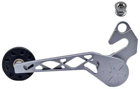 Fazvncv Tensor de cadena de guía trasera de 5/6/7 velocidades, ajustador de bicicleta, guía convertidor, guía de aleación de aluminio para bicicletas plegables de montaña