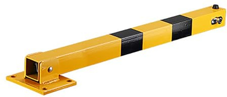 Parking Pile Borne de sécurité pliable et durable avec verrou de sol, barrière de sécurité for blocage d'espace de stationnement