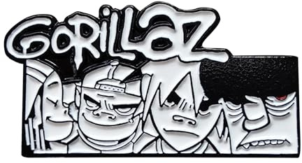 Gorillaz Anime Schädel Pin Anstecker