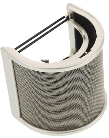 HIAKDOFT Recording Microphone U Shaped Pop Filter Windscreen Shield Metal Mesh Cover for Handheld Mic Use in Studio Live Performance