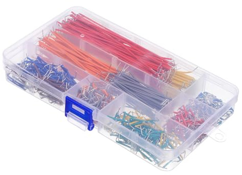 ULTECHNOVO 840pcs Breadboard Jumper Wire Kit Flexible Wire Assorted for Diy Electronic Projects Electronic Breadboard Jumper Cable Kit