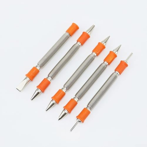 Alloy Steel Punch Tool Set with Spring Center Punch Nail Punch Pin Punch and Cold Chisel for Structural and Mechanical Work (A)