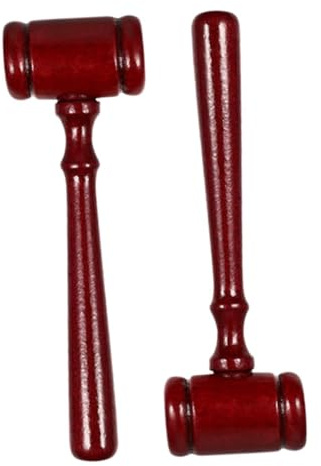 Juego de mazo de juez de madera de 2 piezas, accesorio de martillo for sala de subastas for reuniones de juntas directivas y presidentes de clubes