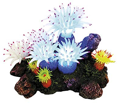 Nobby Aqua Ornaments APLYSINA mit Pflanzen, mit LED, 16,5 x 12,0 x 11,0 cm, 1 Stück