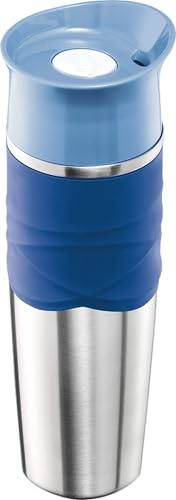 Maped Picnik - Mug Isotherme Etanche - Mug Café-Thé en Acier - 320mL - Bleu